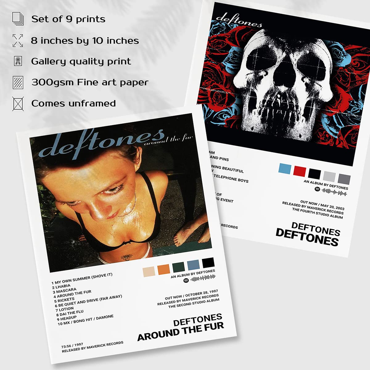 IZOOMIHOME Deftones Music Poster, Album Cover Limited Edition